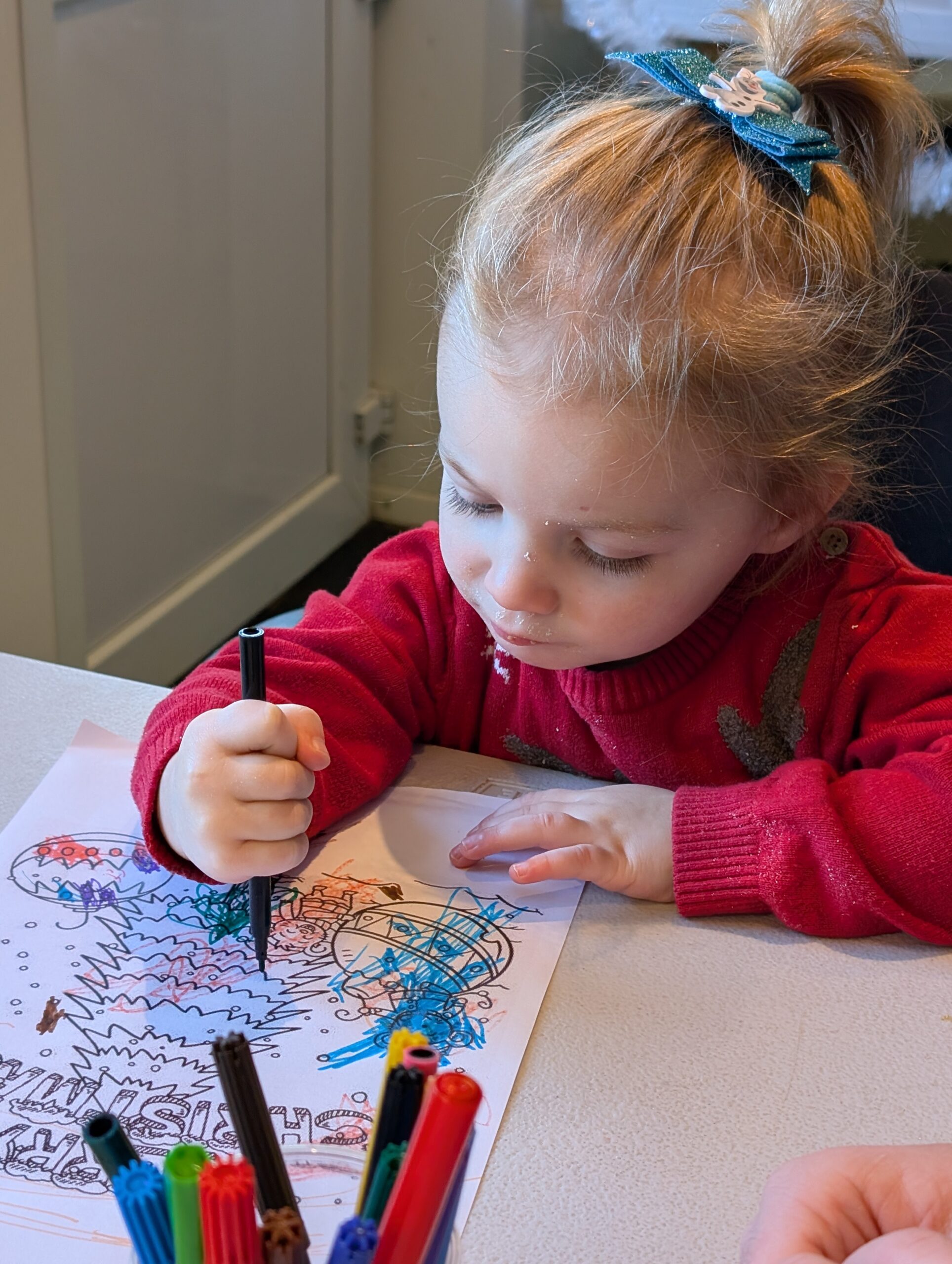 Christmas colouring 3x4