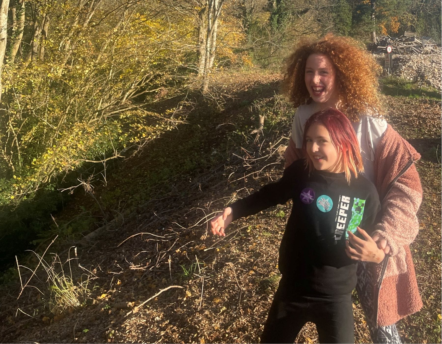 Two young girls called Izzy and Ruby who did a Sponsored silence