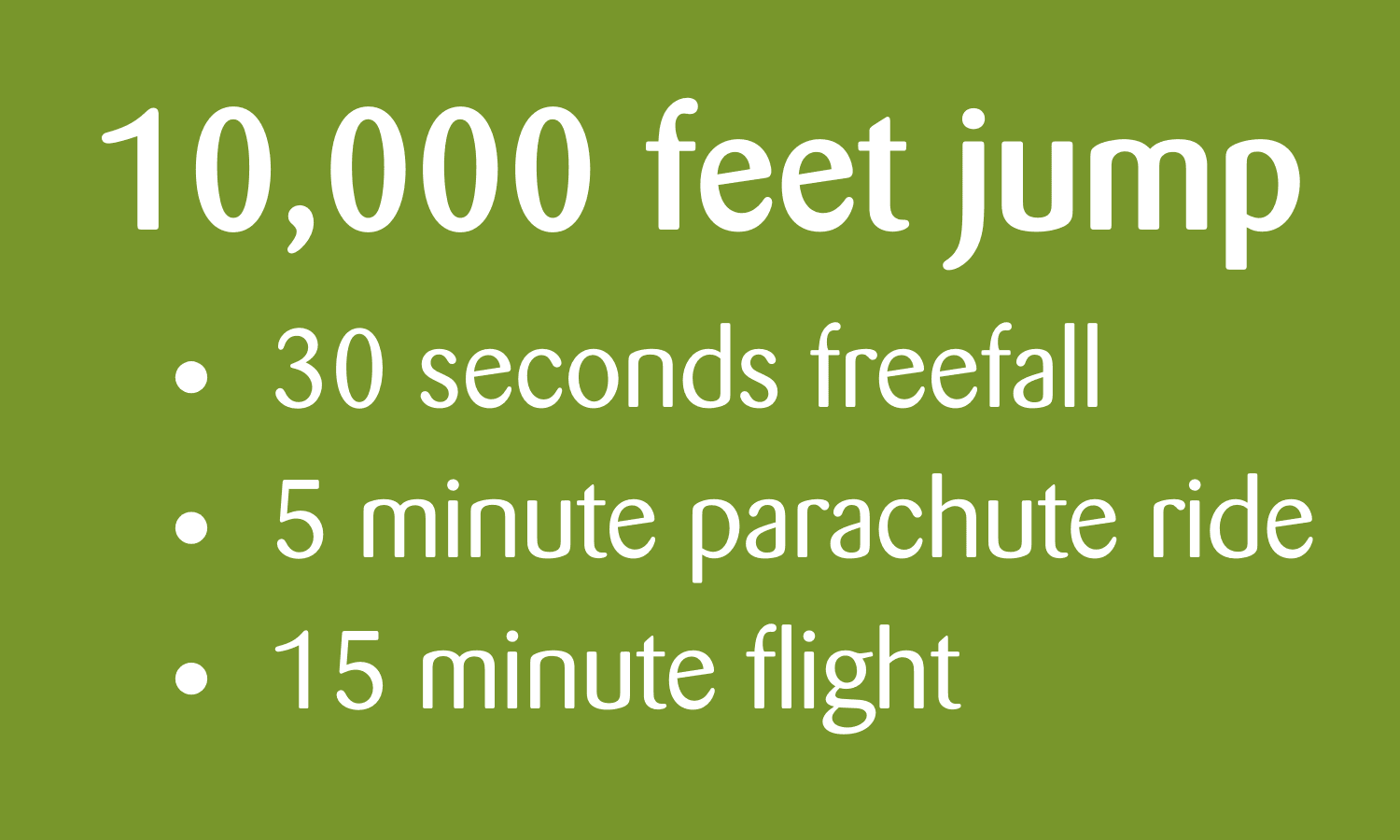 10,000 feet jump